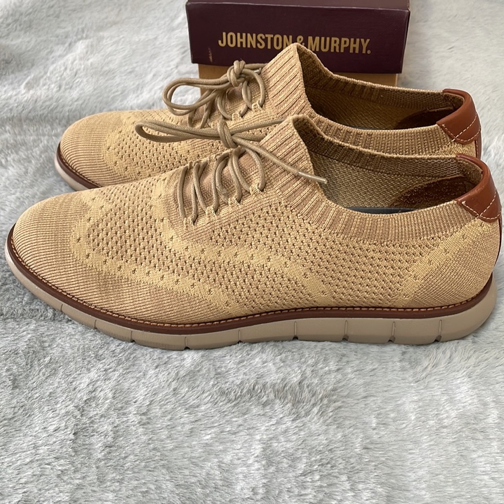 NEW ! Johnston & Murphy - The Holden Knit Wingtip men’s Dress / casual S…